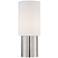 Raven Brushed Steel Cylinder Accent Table Lamp