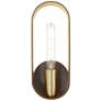 1_Ravena 13" High Bronze with Brass Wall Sconce