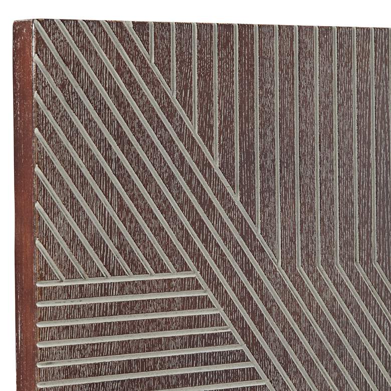 Image 4 Ravenna 31 1/2 inch High Brown Rectangular Wood Wall Art more views