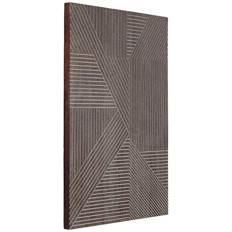 Image 6 Ravenna 31 1/2 inch High Brown Rectangular Wood Wall Art more views