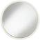 Ravenna White and Gold 36" Round Wall Mirror