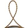 2_Ravina Braided Brass 17 3/4" x 20 1/4" Oval Wall Mirror more views
