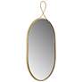 3_Ravina Braided Brass 17 3/4" x 20 1/4" Oval Wall Mirror more views