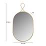 5_Ravina Braided Brass 17 3/4" x 20 1/4" Oval Wall Mirror more views