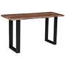 2_Raw Edge Brownstone 58" Wide Black and Wood Console Table