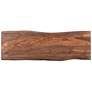 4_Raw Edge Brownstone 58" Wide Black and Wood Console Table more views