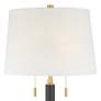 7_Rawdon 27" High Antique Brass and Black 2-Light Pull-Chain Table Lamp more views