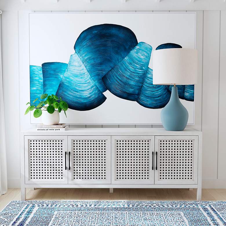 Image 4 Rawlins 33" High Light Grey Blue Table Lamp more views