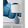 5_Rawlins 33" High Light Grey Blue Table Lamp more views