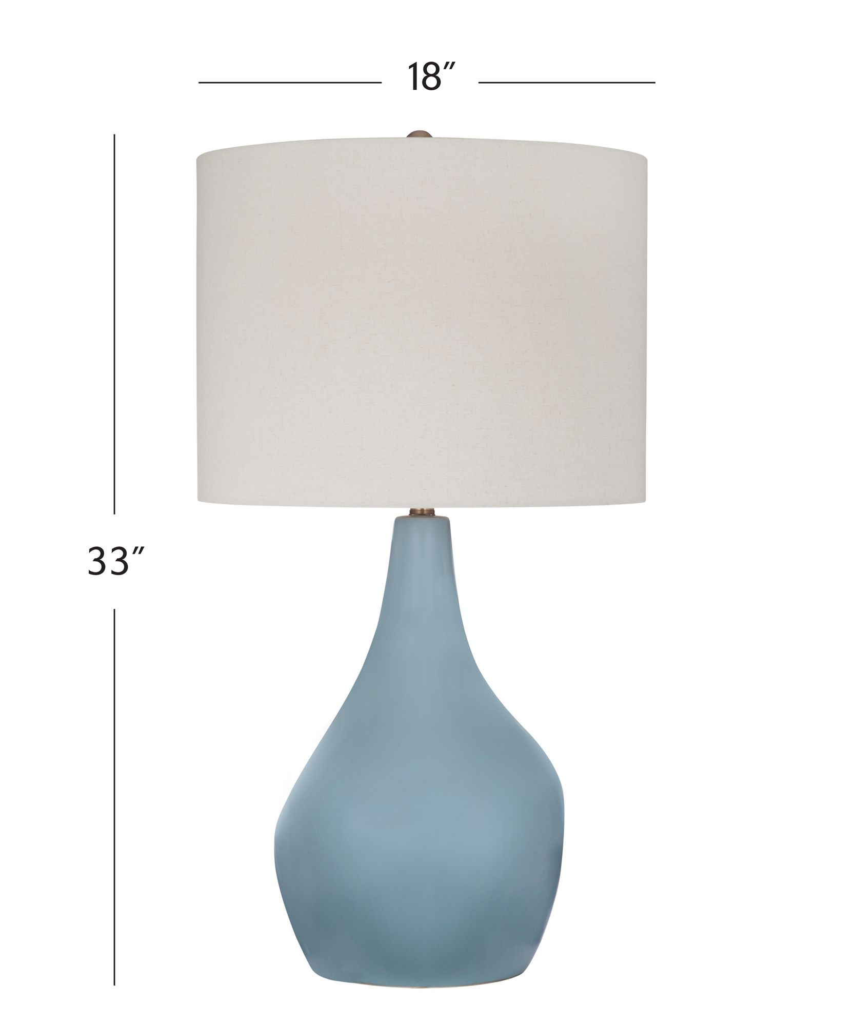 Image 6 Rawlins 33" High Light Grey Blue Table Lamp more views