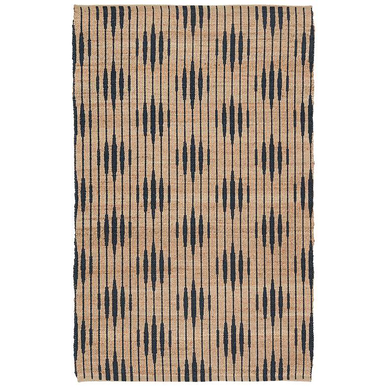 Image 2 Raya Atolia RAY01 5'x8' Natural Navy Rectangular Area Rug