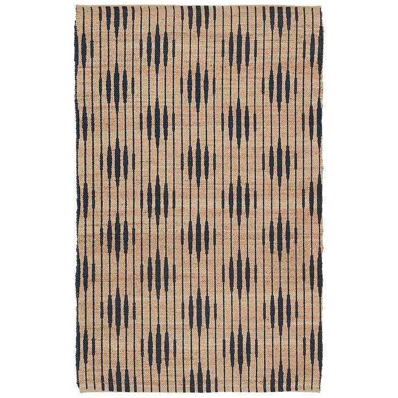 Image 2 Raya Atolia RAY01 5&#39;x8&#39; Natural Navy Rectangular Area Rug