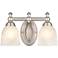 Rayburne 8" High Satin Nickel 2-Light Wall Sconce