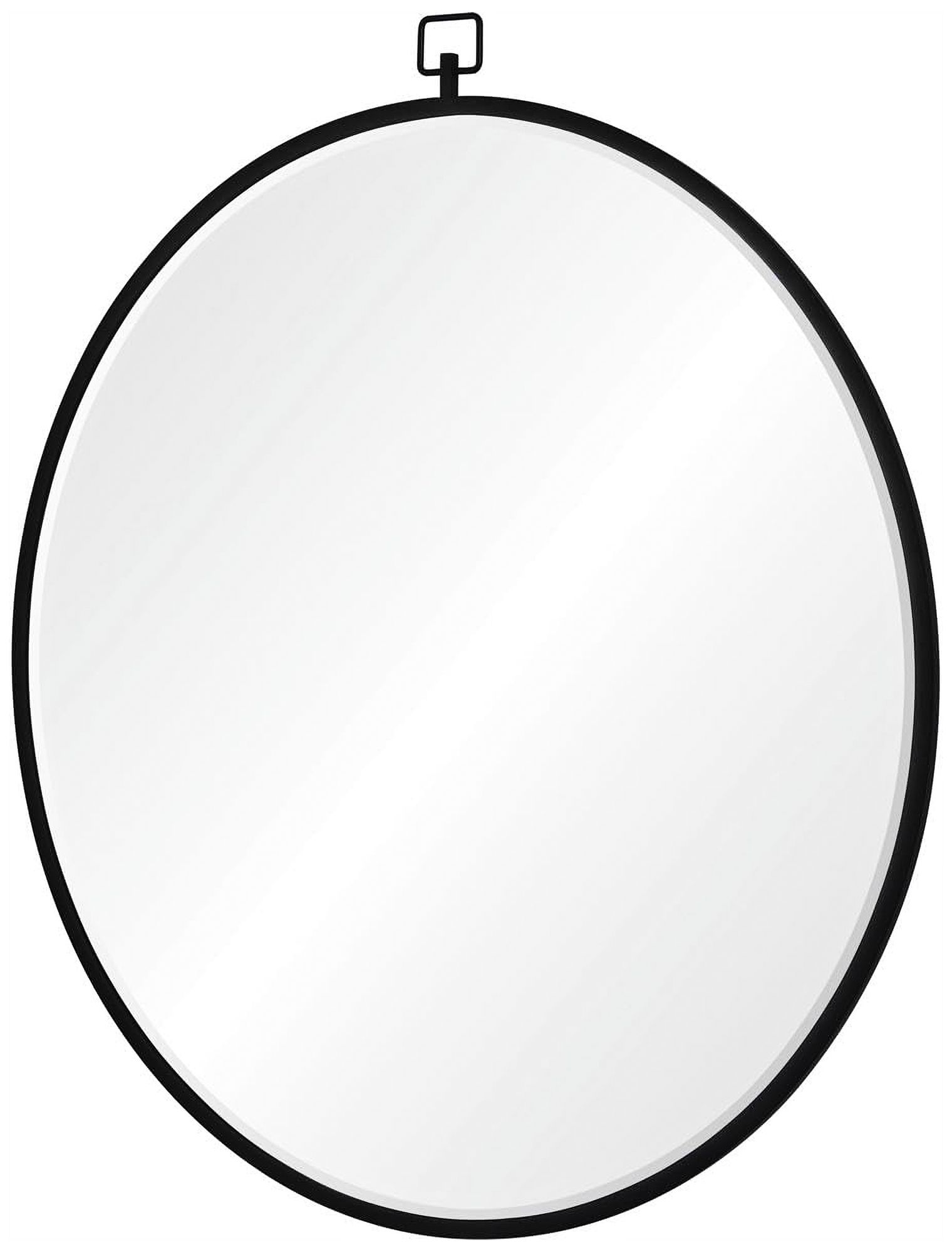 Image 4 Rayden Matte Black Iron 36" x 38 1/2" Wall Mirror more views