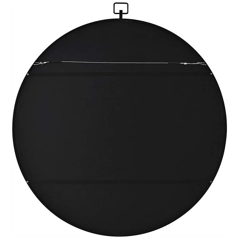 Image 5 Rayden Matte Black Iron 36" x 38 1/2" Wall Mirror more views