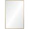 Raydon Satin Brass 23 1/2" x 35 1/2" Rectangular Wall Mirror