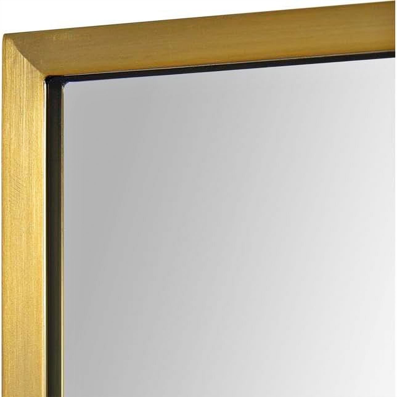 Image 3 Raydon Satin Brass 23 1/2" x 35 1/2" Rectangular Wall Mirror more views