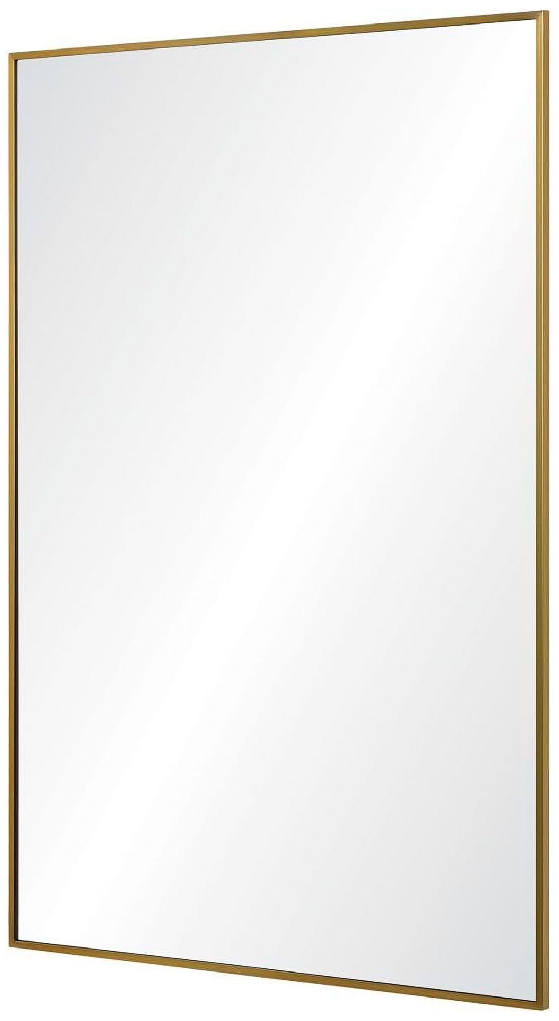 Raydon Satin Brass 23 1/2" x 35 1/2" Rectangular Wall Mirror