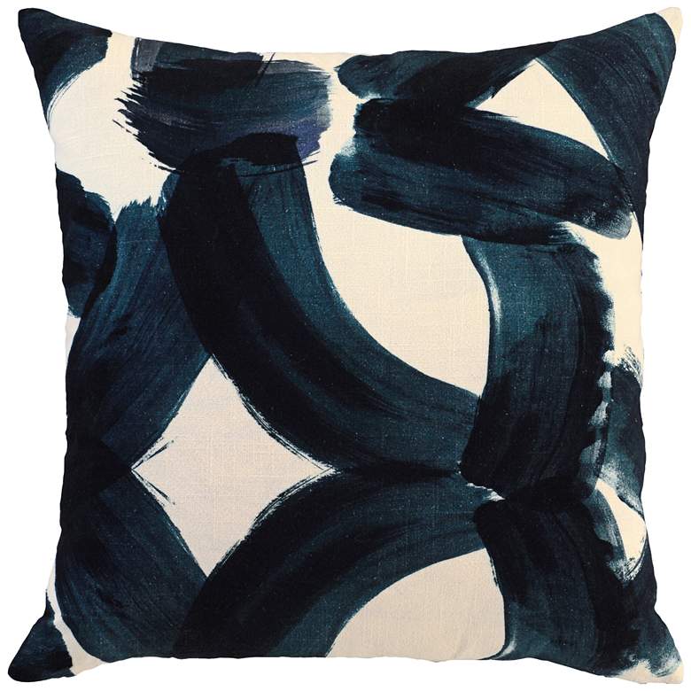 Image 1 Raye Ink Blue 22 inch Square Decorative Pillow