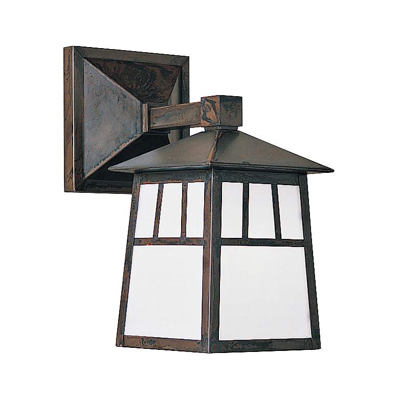 Image 1 Raymond 10 1/2" High Opalescent White Outdoor Wall Light