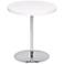 Raymond Adjustable Height White Accent Table