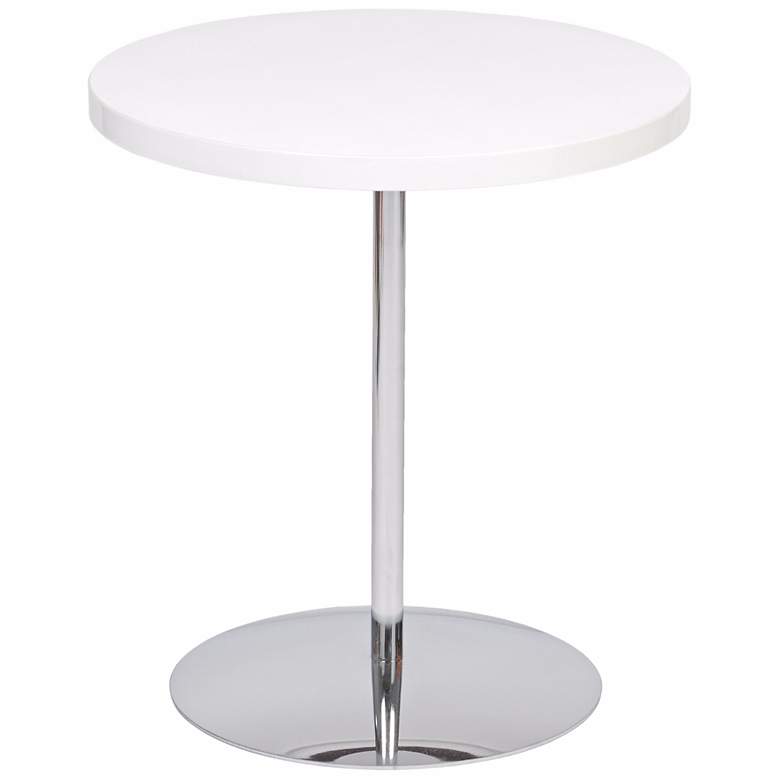 Image 1 Raymond Adjustable Height White Accent Table