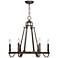 Raymore 23 1/2" Wide Rustic Bronze 6-Light Chandelier