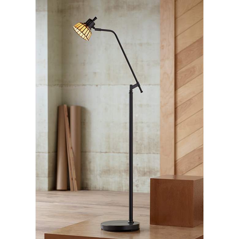 Image 1 Rayna II LED Tiffany Style Art Glass Pharmacy Floor Lamp