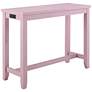 Raynea 48" Wide x 36" HIgh Pink and Gray USB Table Set
