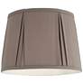 Rayon Khaki Softback Drum Lamp Shade 12x14.5x10.5 (Washer)