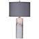 Raywick White Marble Column Table Lamp