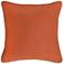 Razia Carrot 22" Square Decorative Pillow