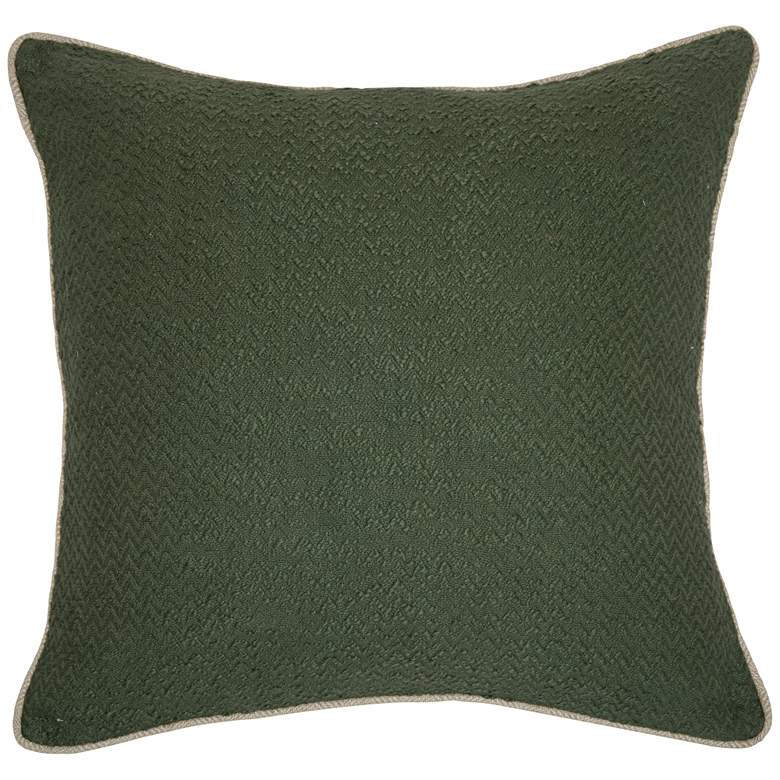 Image 1 Razia Dark Olive 22 inch Square Decorative Pillow