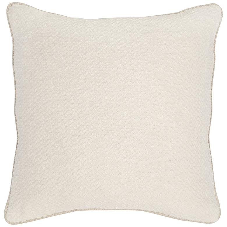Image 1 Razia Ivory 22 inch Square Decorative Pillow