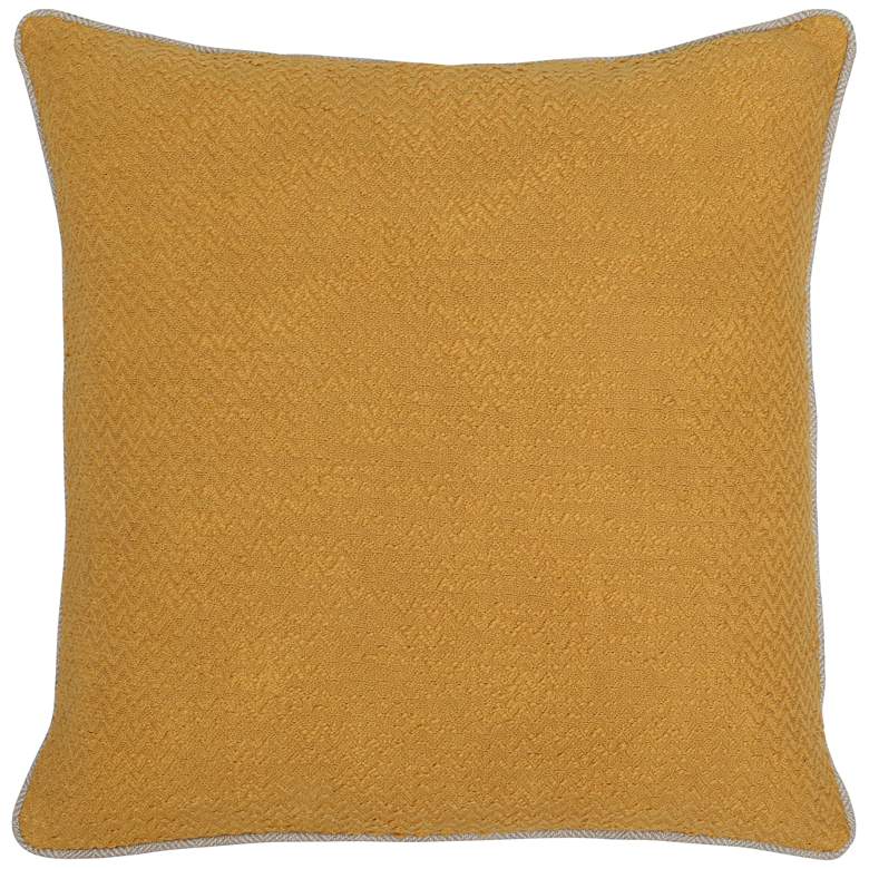 Image 1 Razia Ochre 22 inch Square Decorative Pillow