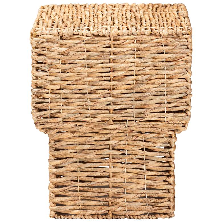 Image 6 Raziel 17 3/4" Wide Natural Brown Water Hyacinth End Table more views