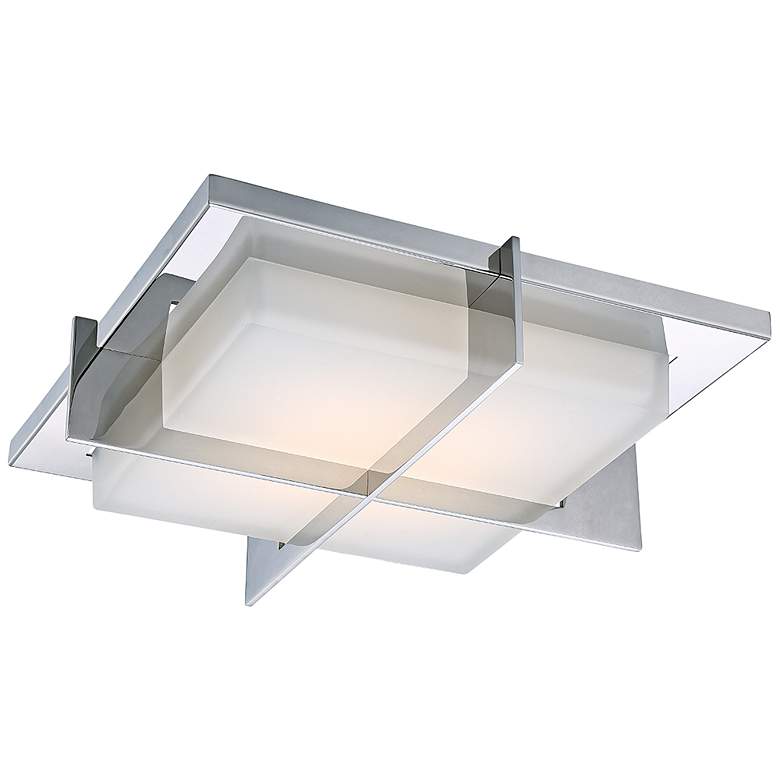 Image 1 Razor 15 3/4" Wide Stainless Steel LED Ceiling Light