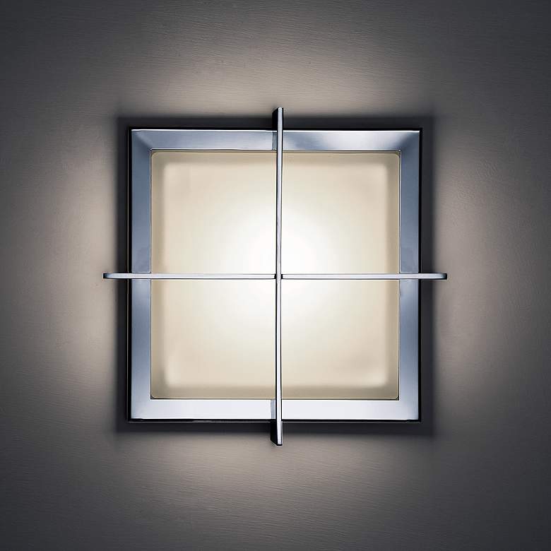 Image 2 Razor 15 3/4" Wide Stainless Steel LED Ceiling Light more views