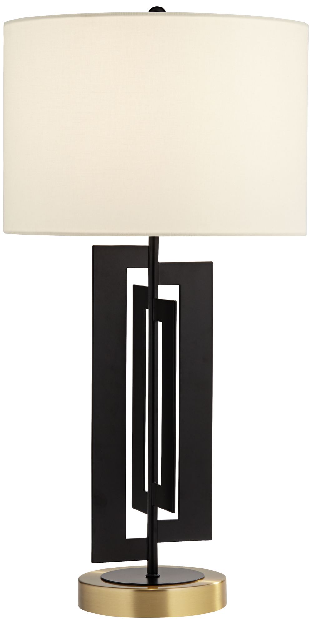 Image 2 Razor 25" High Modern Black and Brass Metal Table Lamp