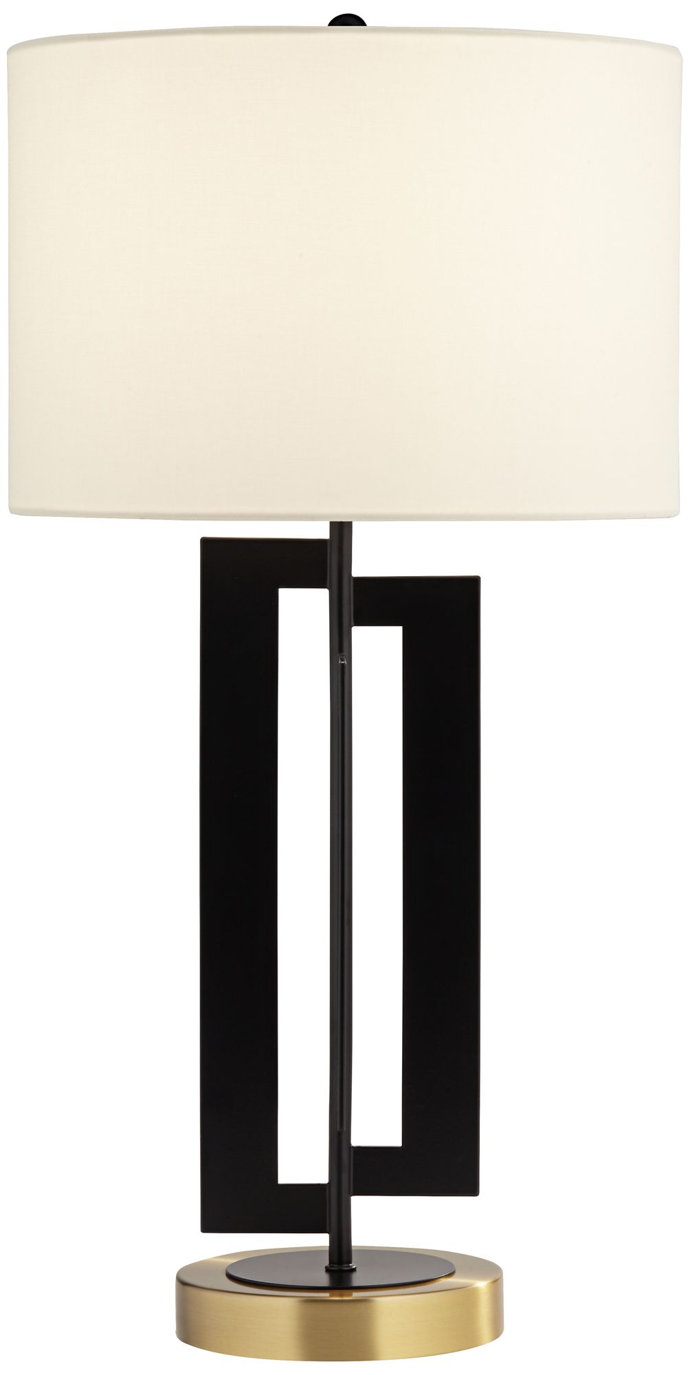 Razor 25" High Modern Black and Brass Metal Table Lamp