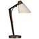 Reach 21.9" High Bronze Table Lamp With Flax Shade