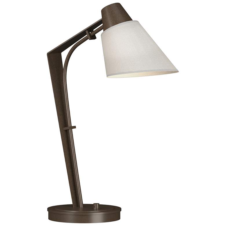 Image 1 Reach 21.9" High Bronze Table Lamp With Natural Anna Shade