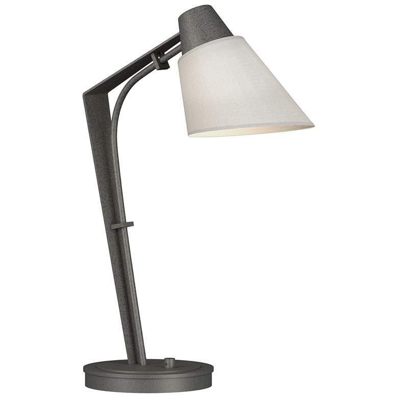 Image 1 Reach 21.9" High Natural Iron Table Lamp With Natural Anna Shade