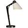 Reach 21.9" High Oil Rubbed Bronze Table Lamp With Flax Shade