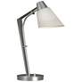 Reach 21.9" High Vintage Platinum Table Lamp With Natural Anna Shade