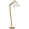 Reach 55.2" High Modern Brass Floor Lamp With Natural Anna Shade