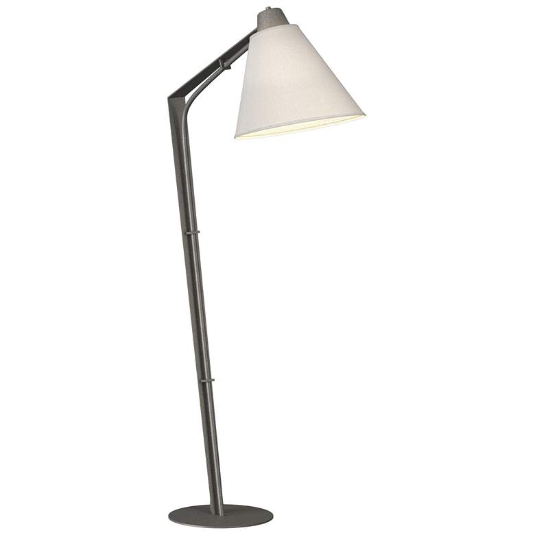Image 1 Reach 55.2" High Natural Iron Floor Lamp With Natural Anna Shade