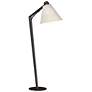 Reach 55.2" High Oil Rubbed Bronze Floor Lamp With Natural Anna Shade