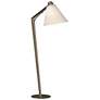Reach 55.2" High Soft Gold Floor Lamp With Flax Shade