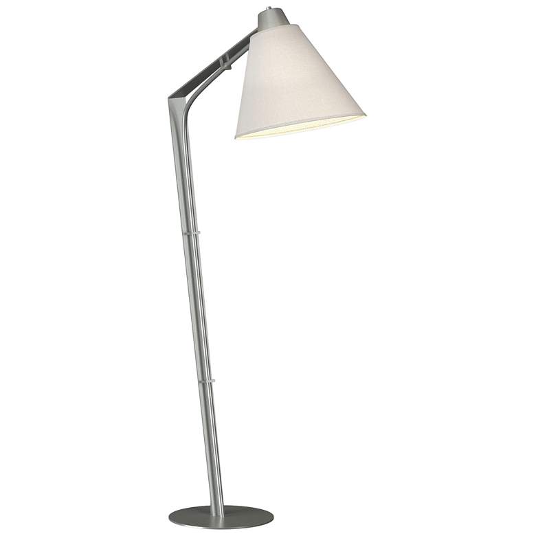 Image 1 Reach 55.2 inch High Vintage Platinum Floor Lamp With Natural Anna Shade